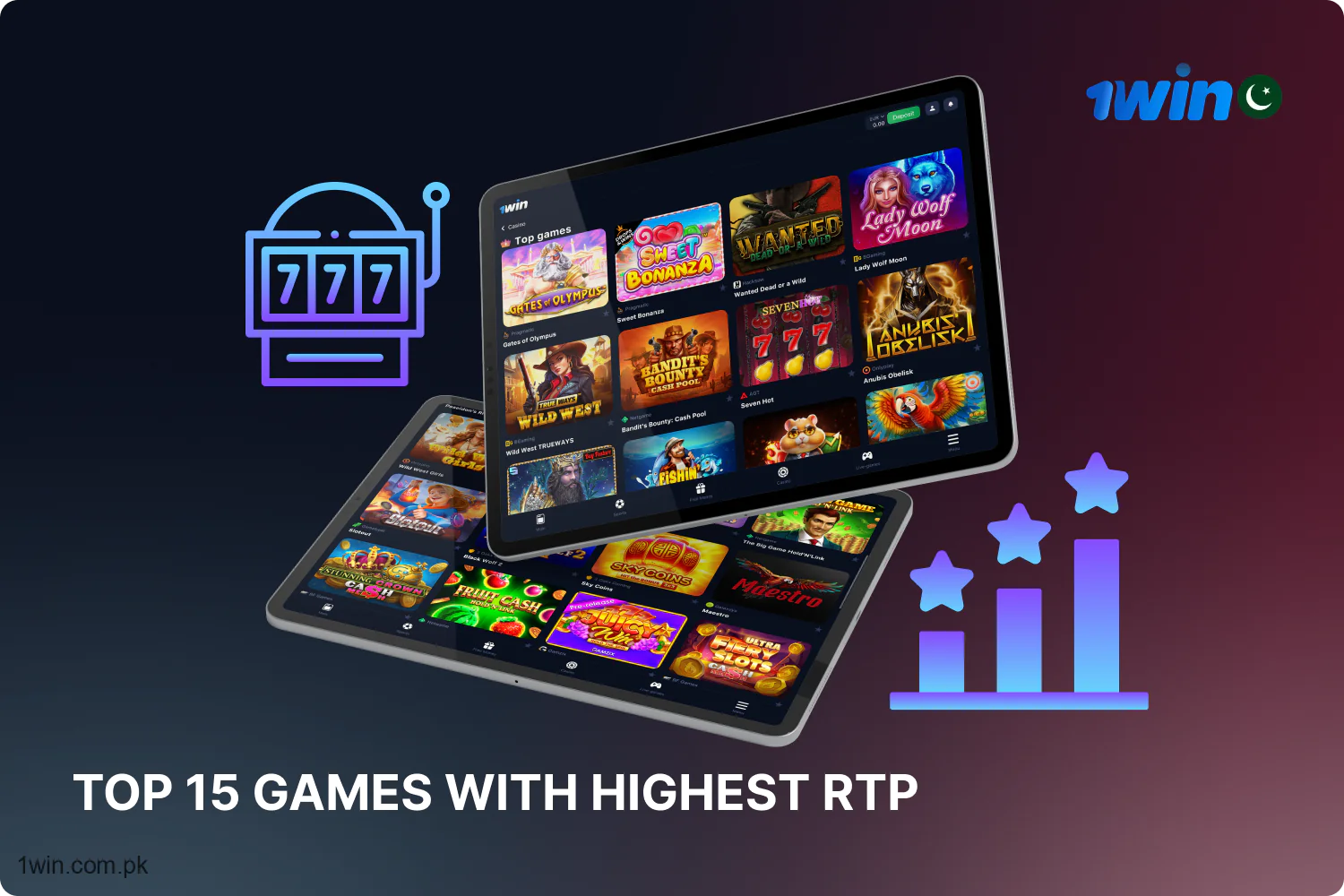 Among the thousands of 1win casino games here are those that are particularly popular due to their high RTP