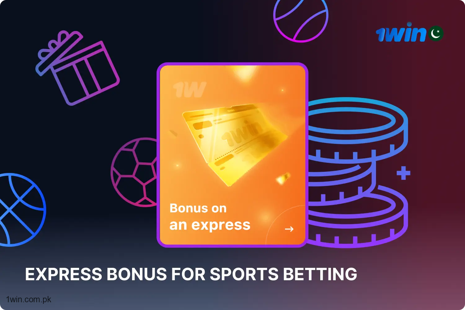 1win users who love sports betting can get a great bonus for express bets