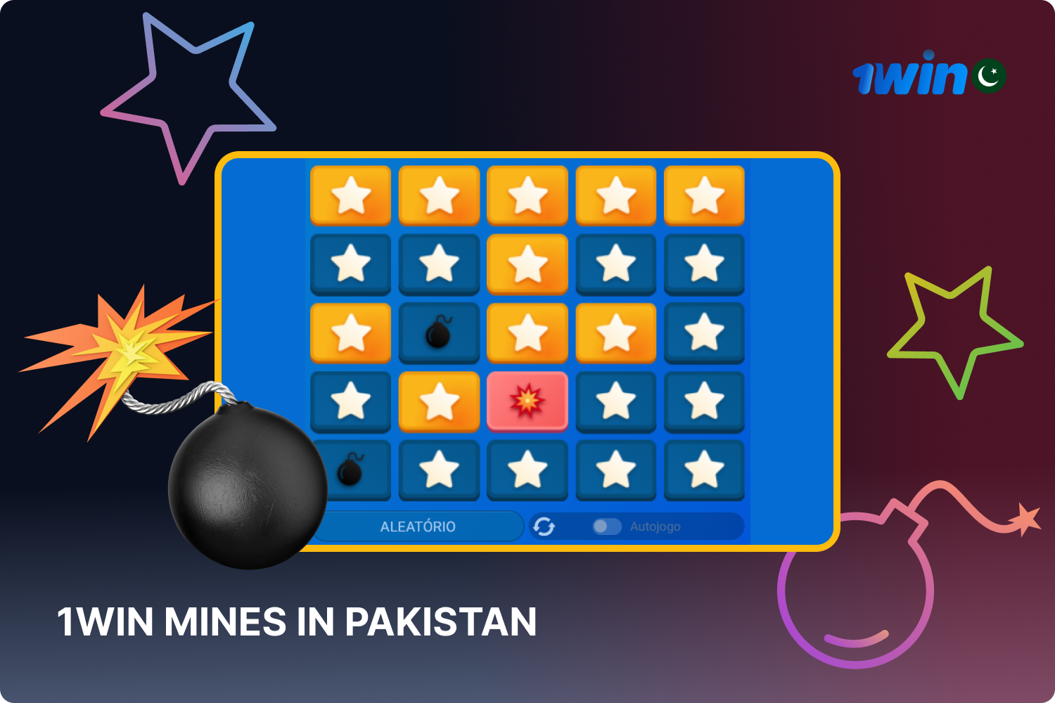 Online casinos in Pakistan offer 1win Mines variations